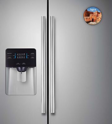 Agra Fridge Magnet Souvenir Gift for Tourist Kitchen Decoration Refrigerator Door Decor Sticker  Magnet for Refrigerator Whiteboard, Kitchen, and Office (Agra Fort Fridge Magnet)